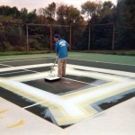 Installation of ARMOR Crack Repair System by Piretti Sports in the Berkshires.