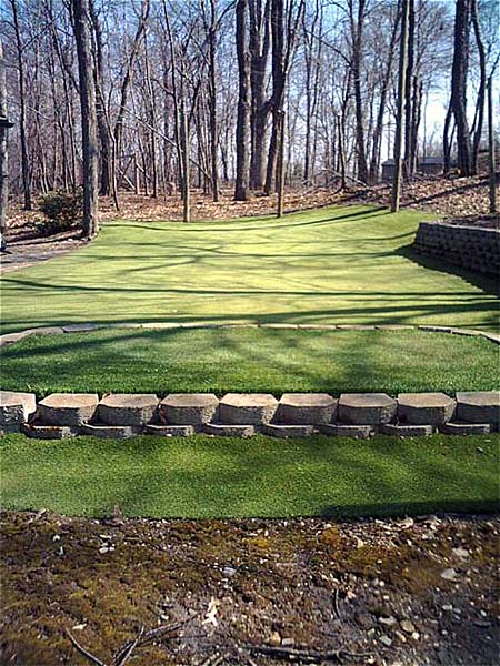 Synthetic putting green